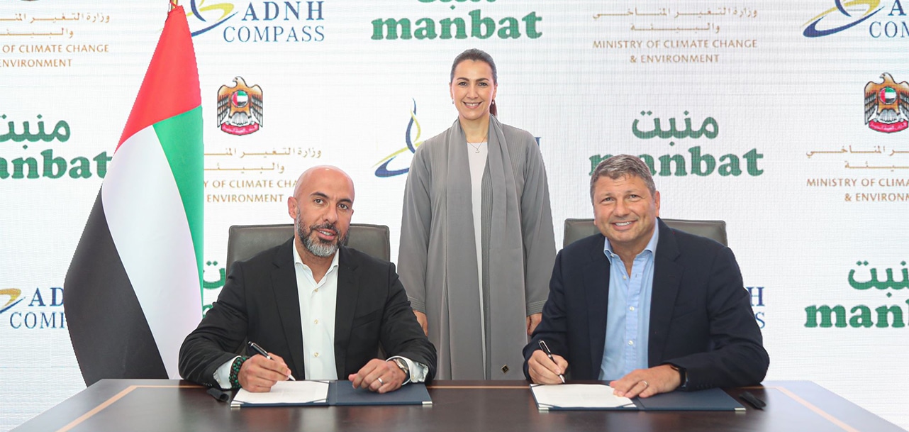 National Farm Sustainability Initiative Task Force secures first major deal with AED500 million contract between Manbat and ADNH Compass Group to drive the UAE’s future food security