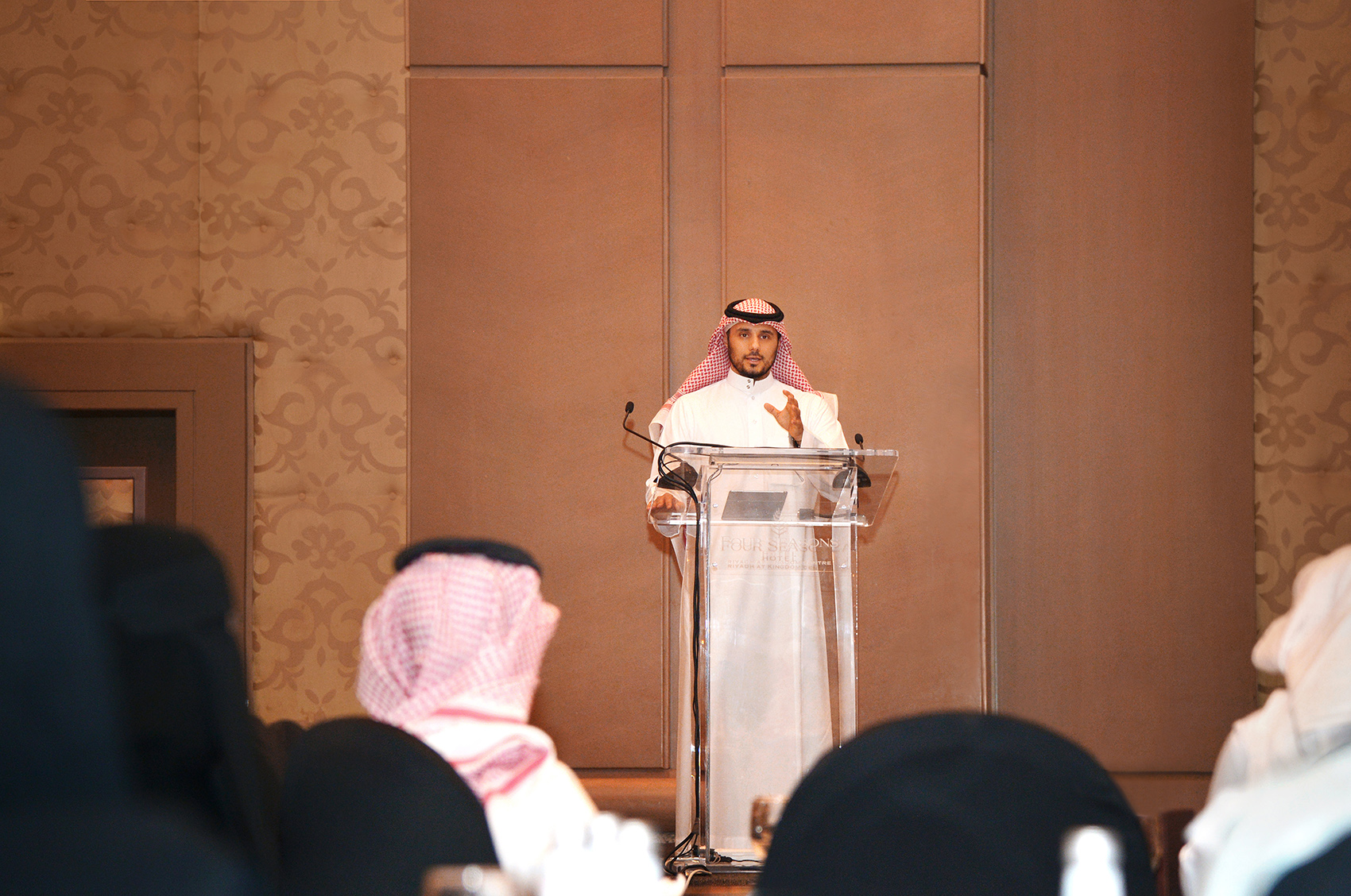 Saudi Fitness and Wellness Federation President, HRH Prince Khaled bin Alwaleed bin Talal AlSaud, welcoming the attendees (1)