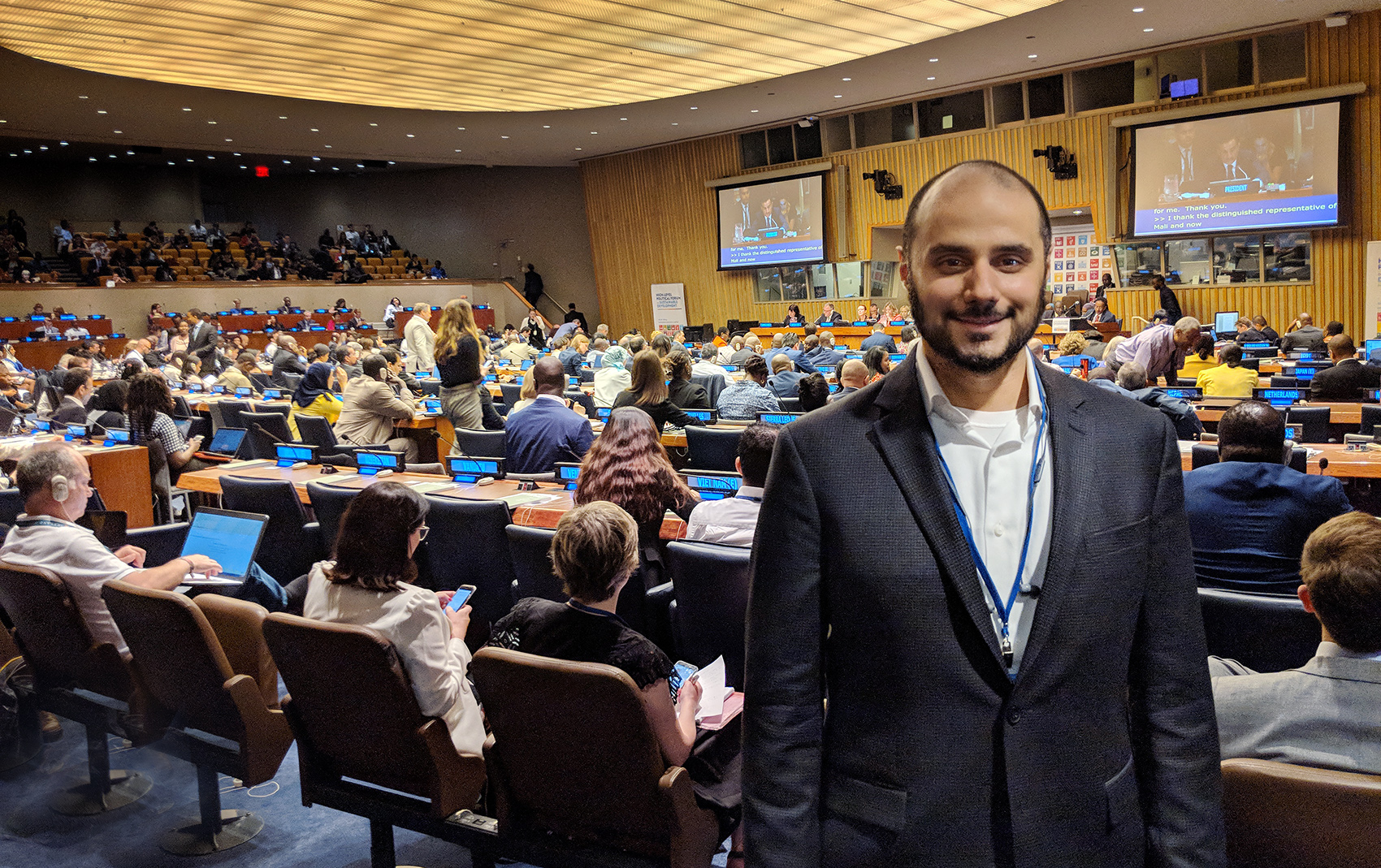 HRH Prince Khaled bin Alwaleed bin Talal, Chairman of the SGBF at the UN HLPF on Sustainable Development 2018