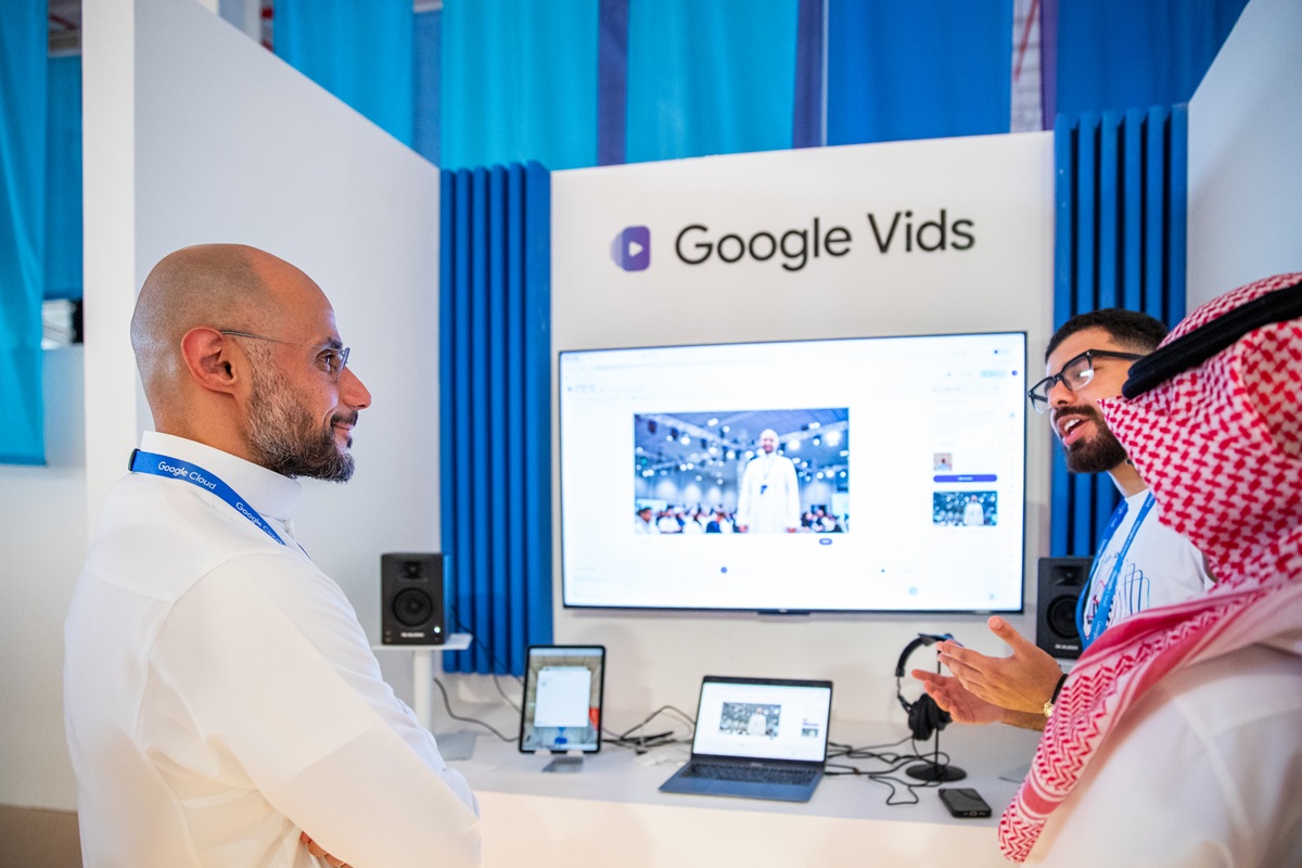 Prince Khaled at Google AI roadshow in Riyadh