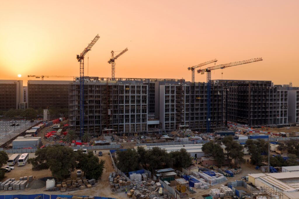 Raimondi flat-tops drive construction of Sharjah newest mega-city, Aljada 