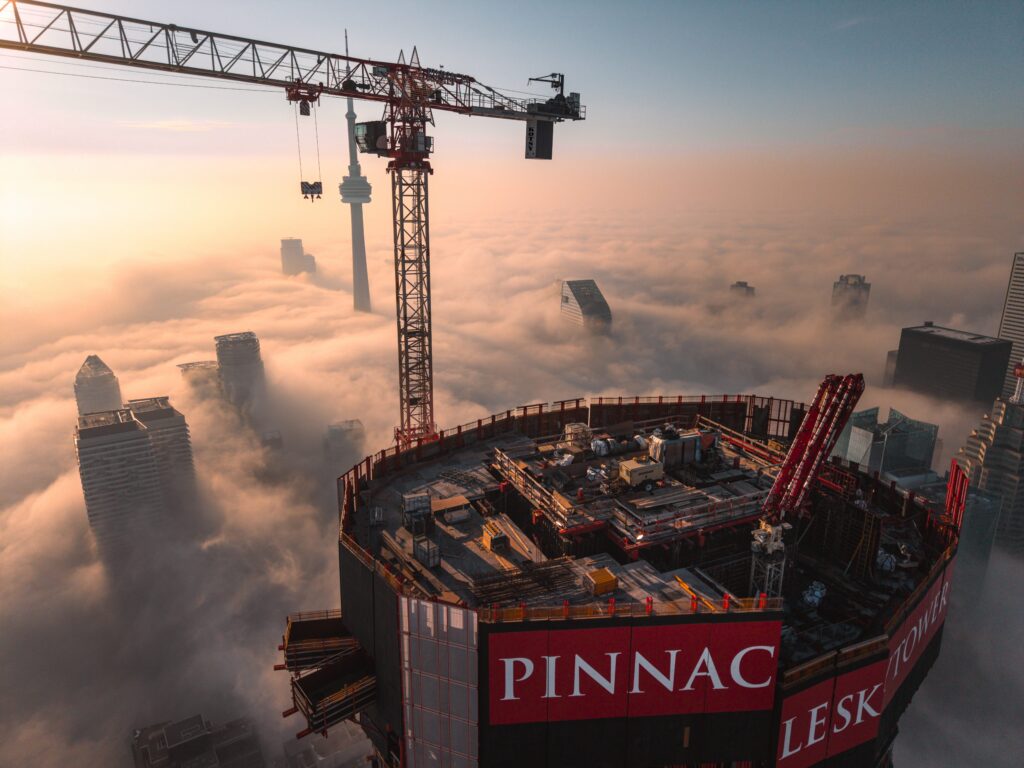 Terex CTT 472 for the tallest residential building currently under development in Canada