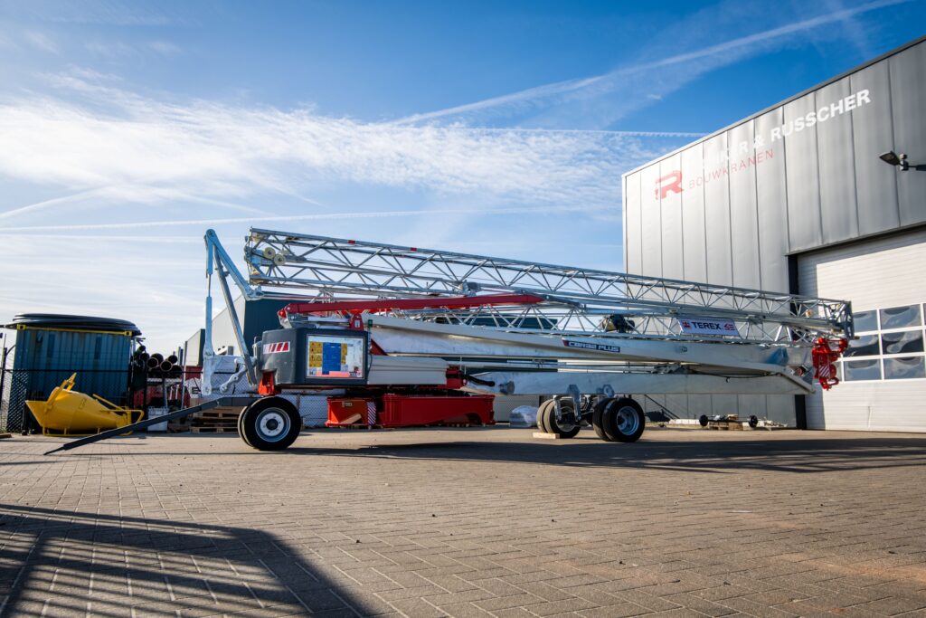 One Terex CBR 24 PLUS self-erecting crane delivered to Kooiker & Russcher Bouwkranen as part of a bigger order