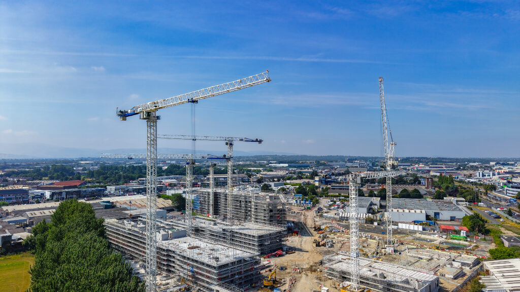 Irish Crane & Lifting supplies five Raimondi flat-tops for one of Ireland's largest residential developments