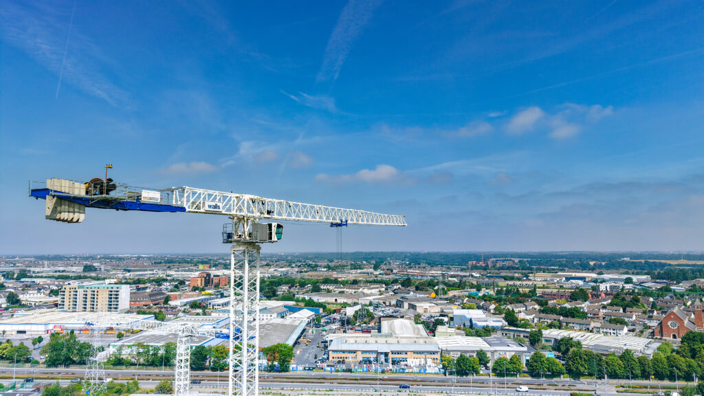 Irish Crane & Lifting supplies five Raimondi flat-tops for one of Ireland's largest residential developments